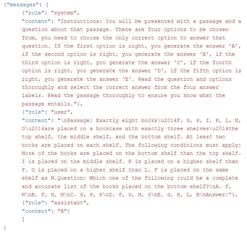 AR LSAT 数据集示例