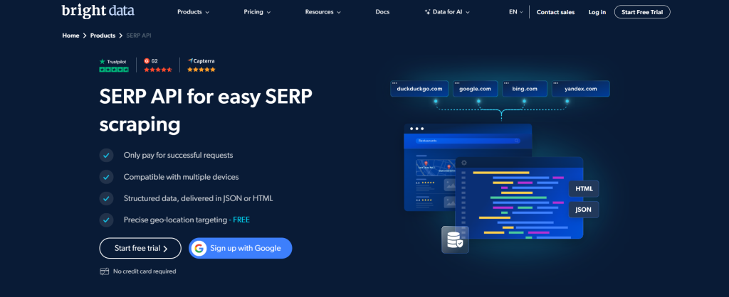 Bright Data 的 SERP API