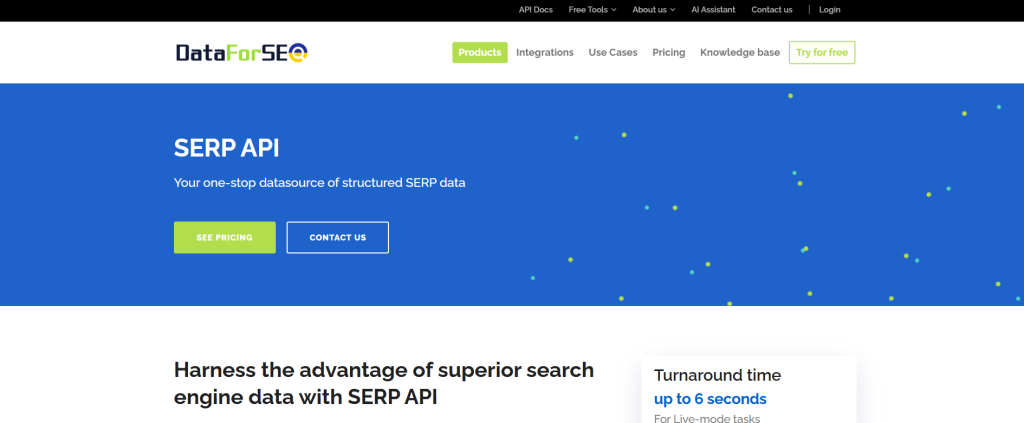 DataForSEO 的 SERP API