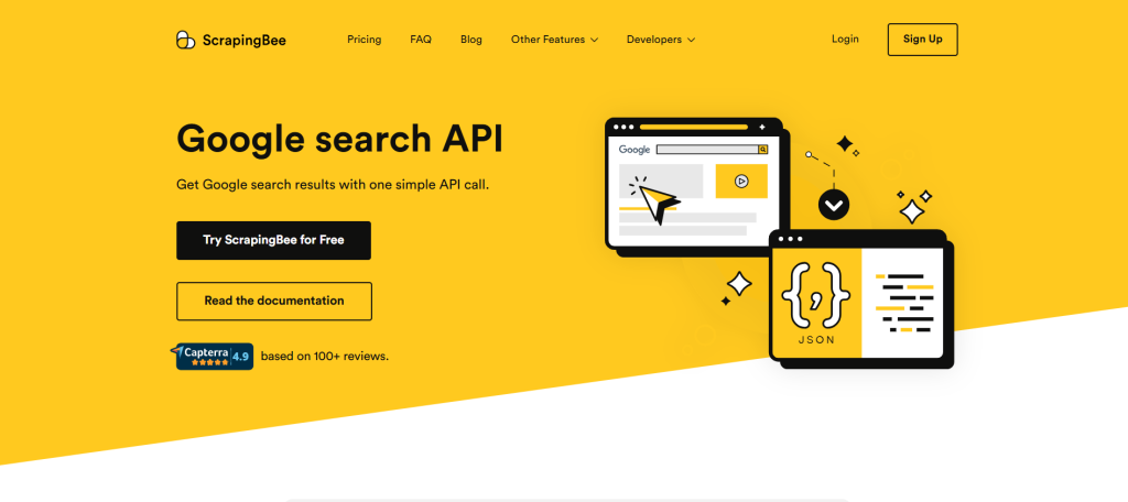 ScrapingBee 的 SERP API